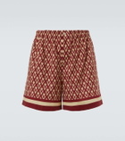 Valentino Toute La V cotton poplin Bermuda shorts