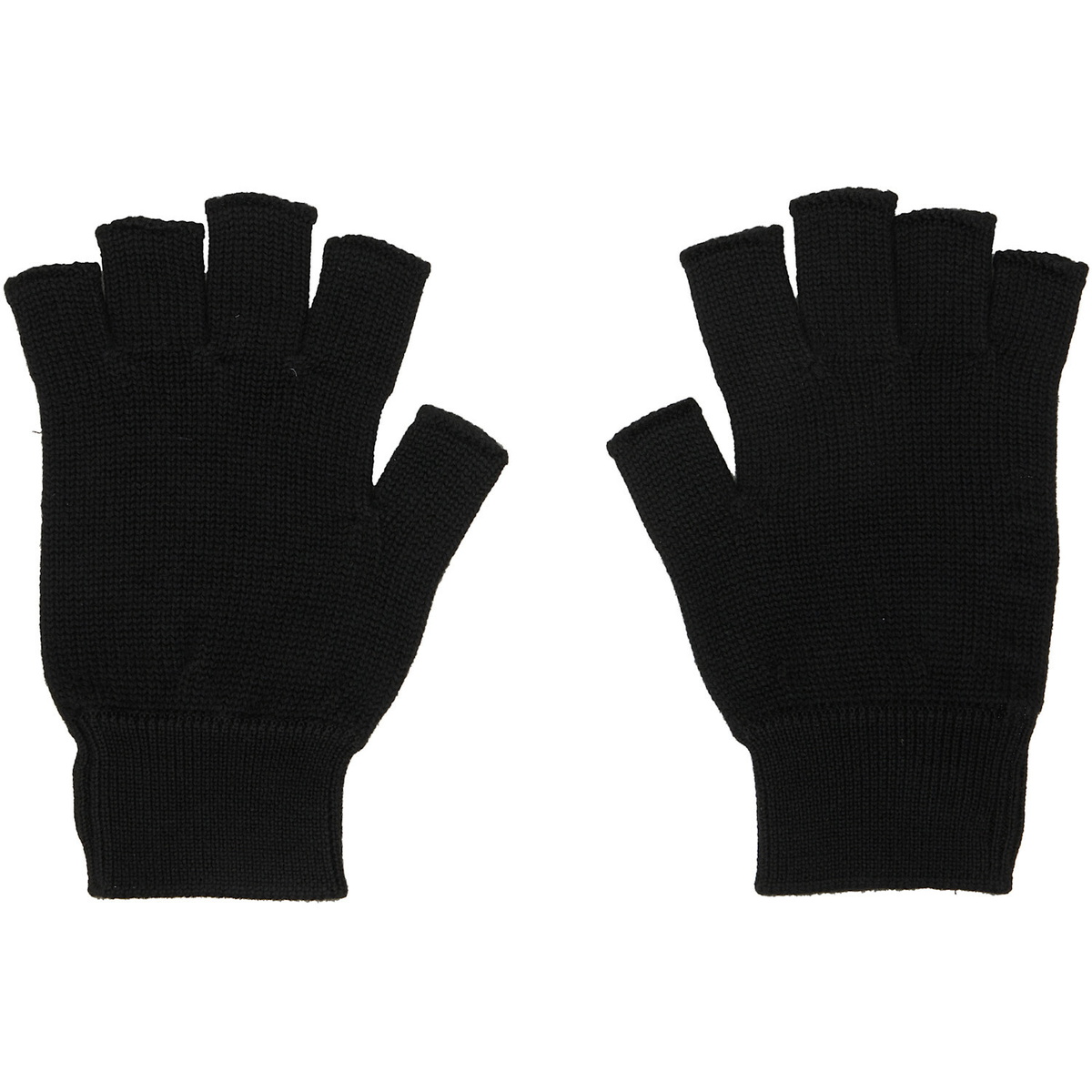 Rick Owens Black Tower Fingerless Gloves