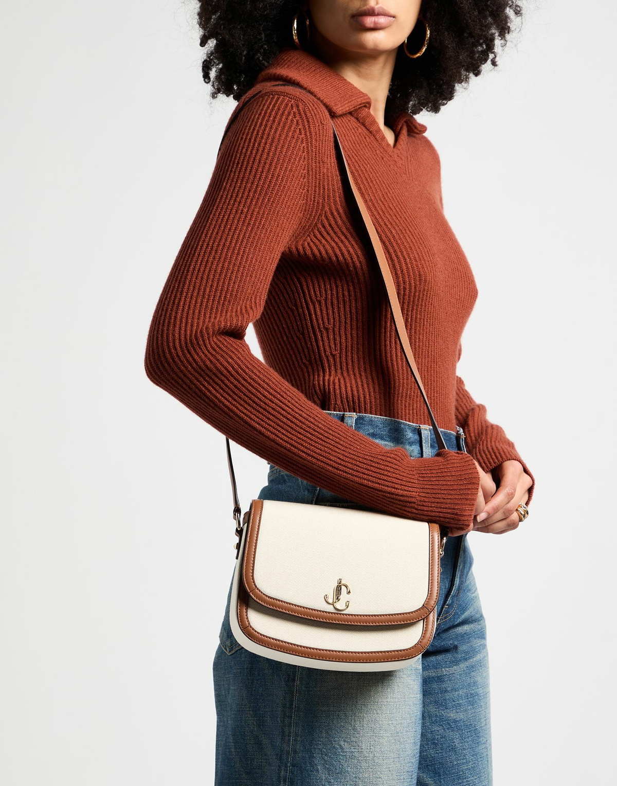 Jimmy Choo Womens Cross-body bag Ivory