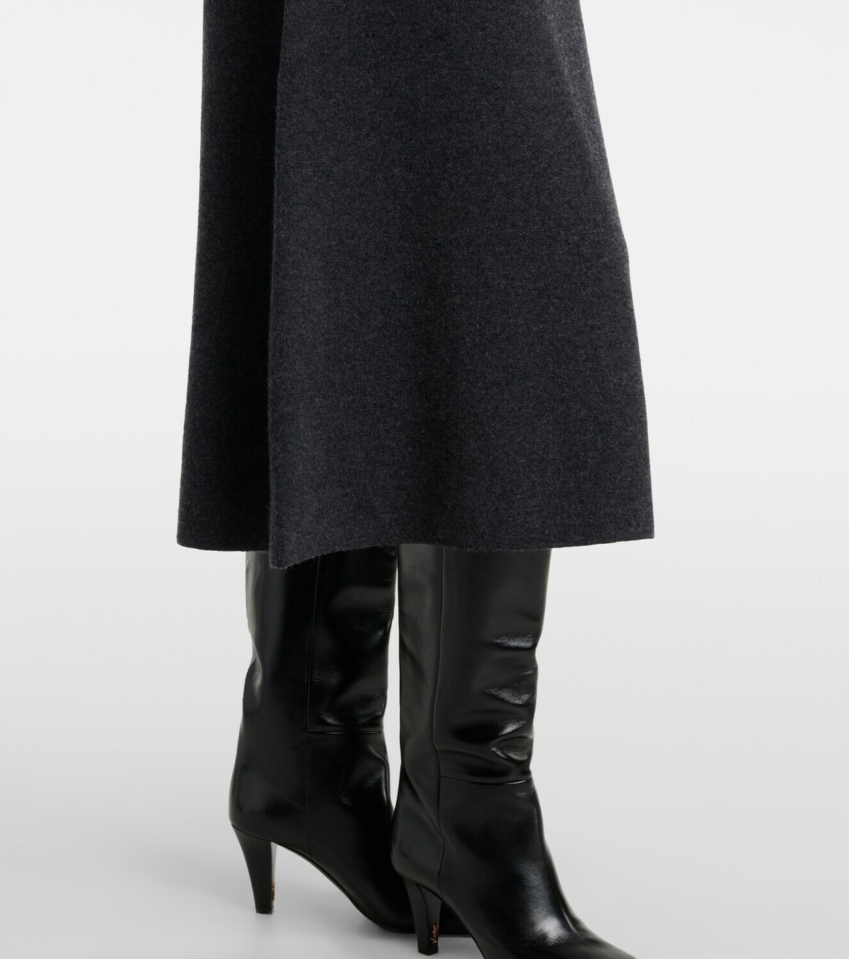 Jardin des Orangers Wool and cashmere midi skirt