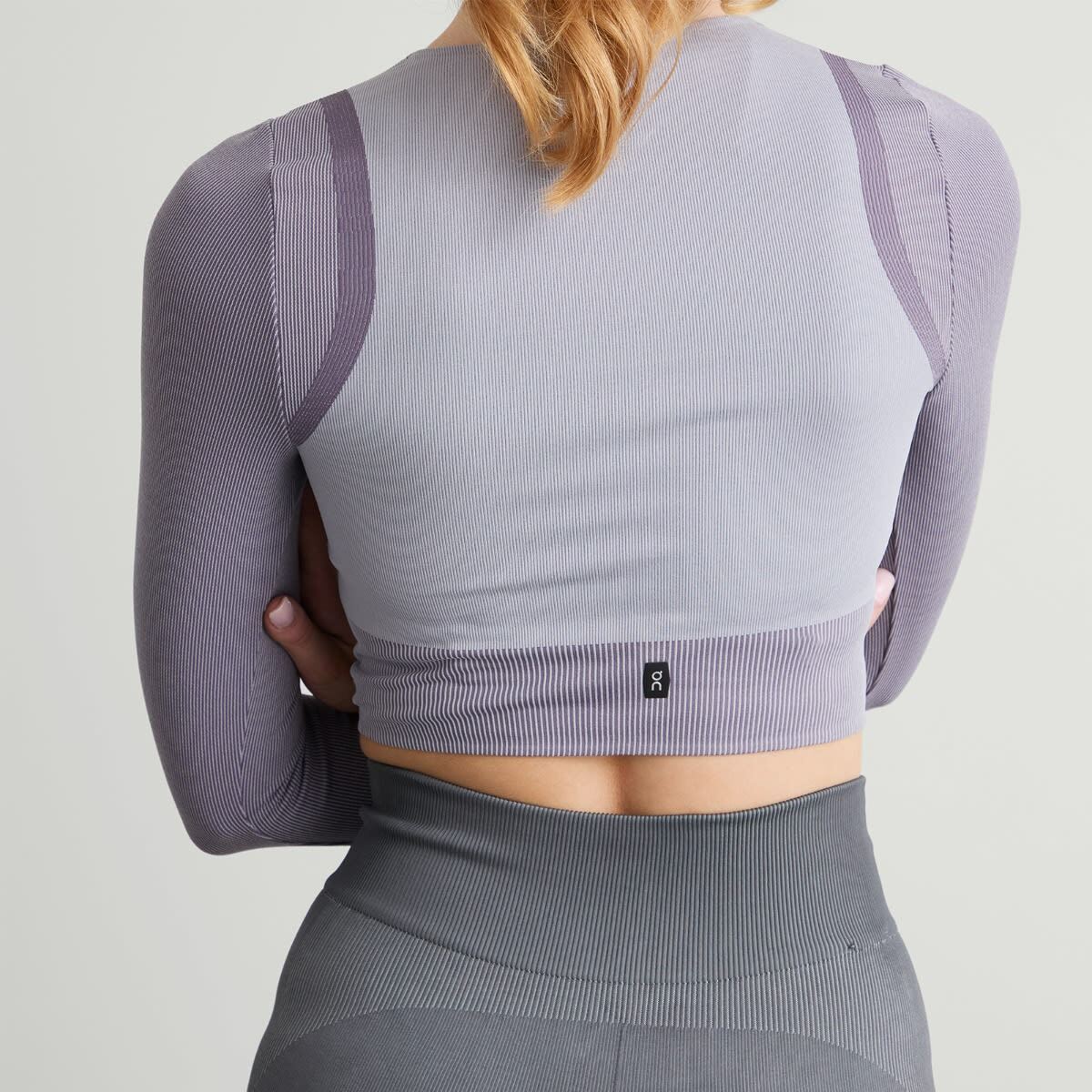 ON Women's Studio Knit Lg-T Crop in Lilac/Cosmos