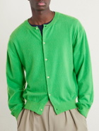 Auralee - Brushed Cashmere and Cotton-Blend Cardigan - Green