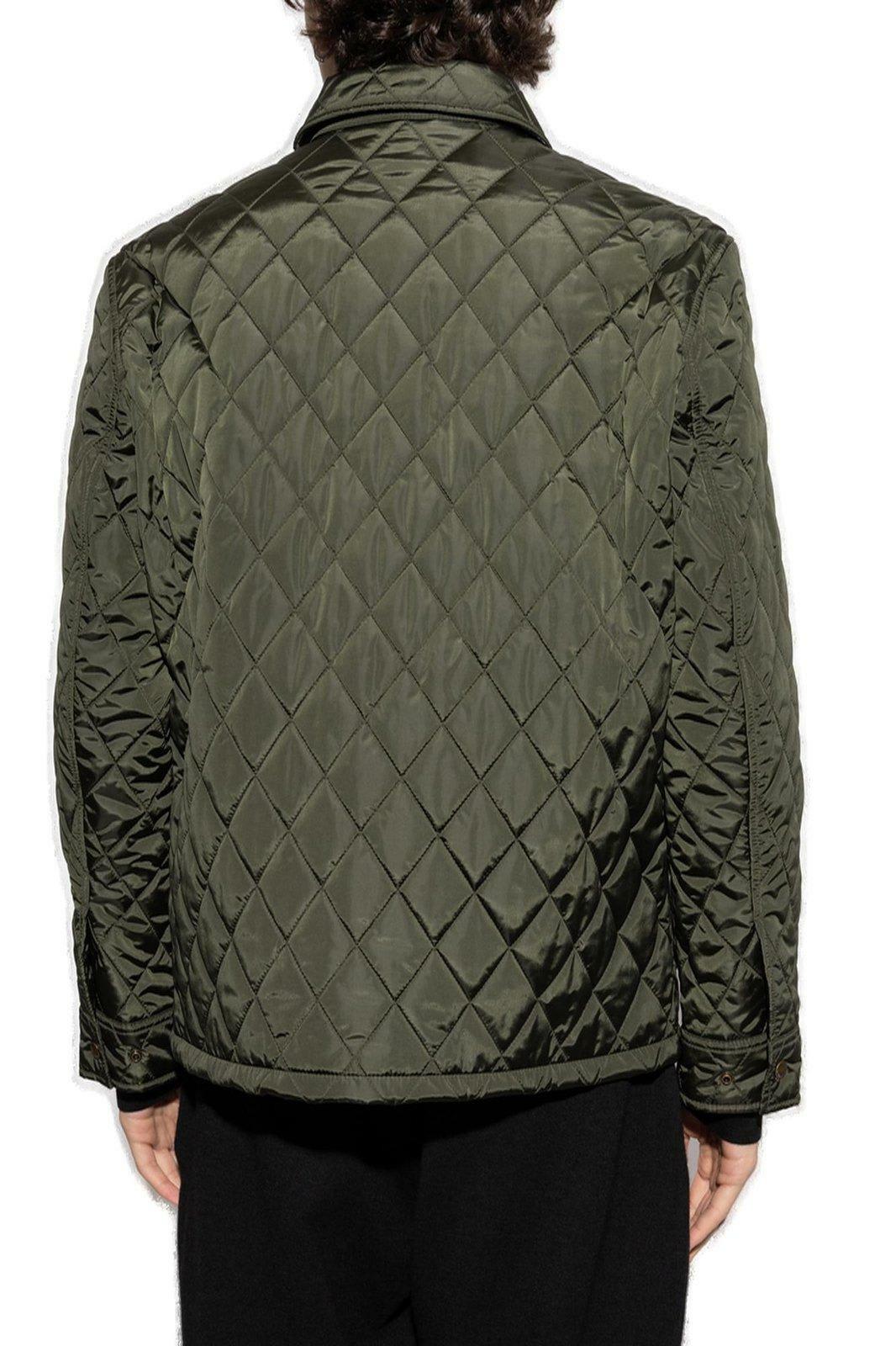 【送料&関税込】Burberry Long Sleeved Quilted Jacket Burberry Long Sleeved Quilted Padded Jacket Burberry