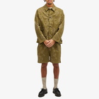 YMC Men's Labour Chore Jacket in Olive Floral