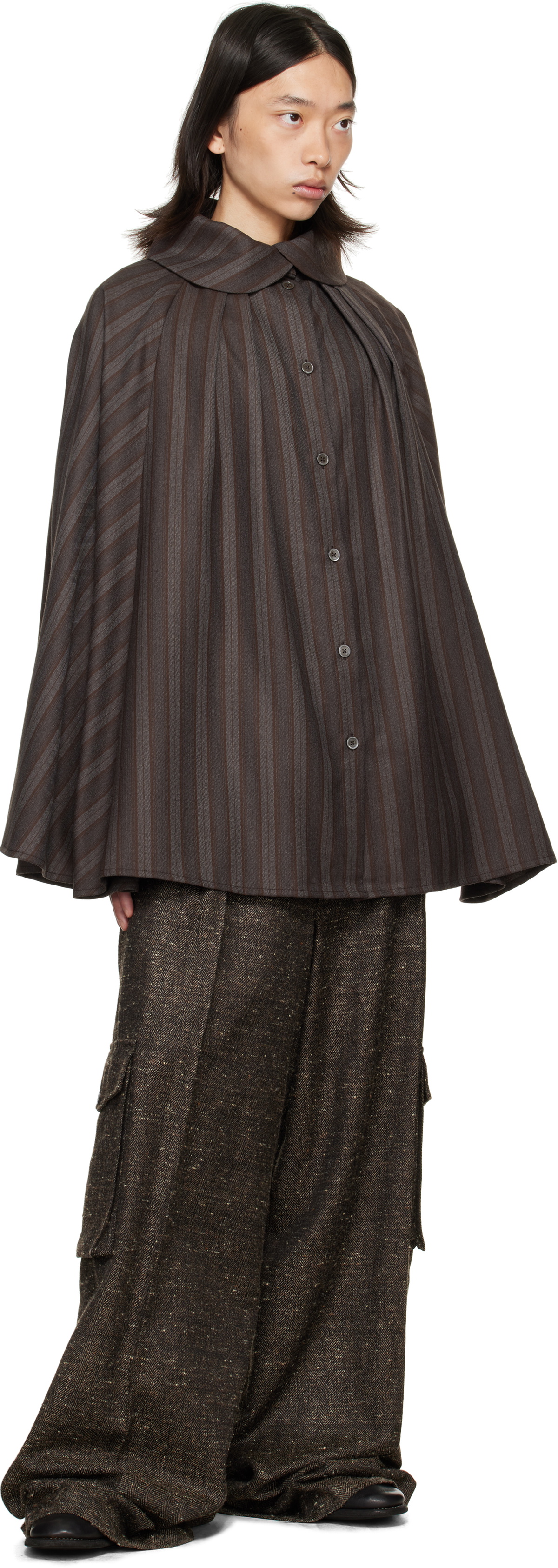 colbo Brown Cape Coat