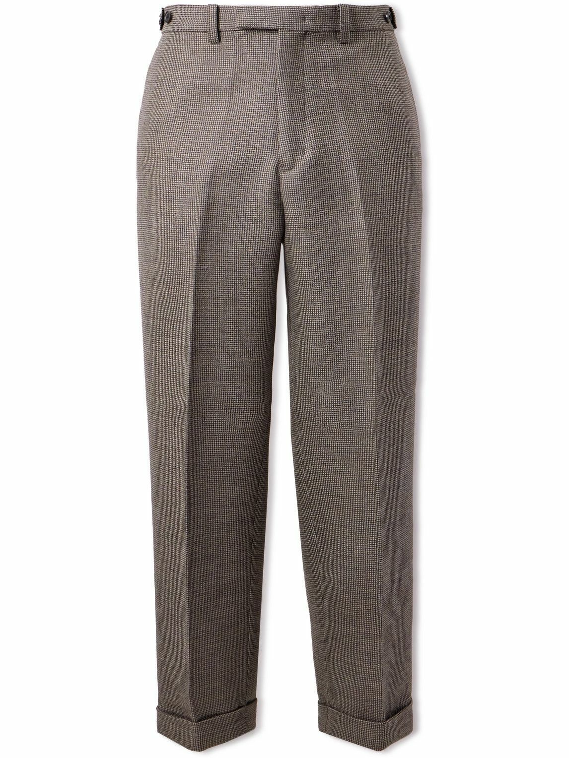 Photo: Beams Plus - Straight-Leg Checked Wool Suit Trousers - Gray