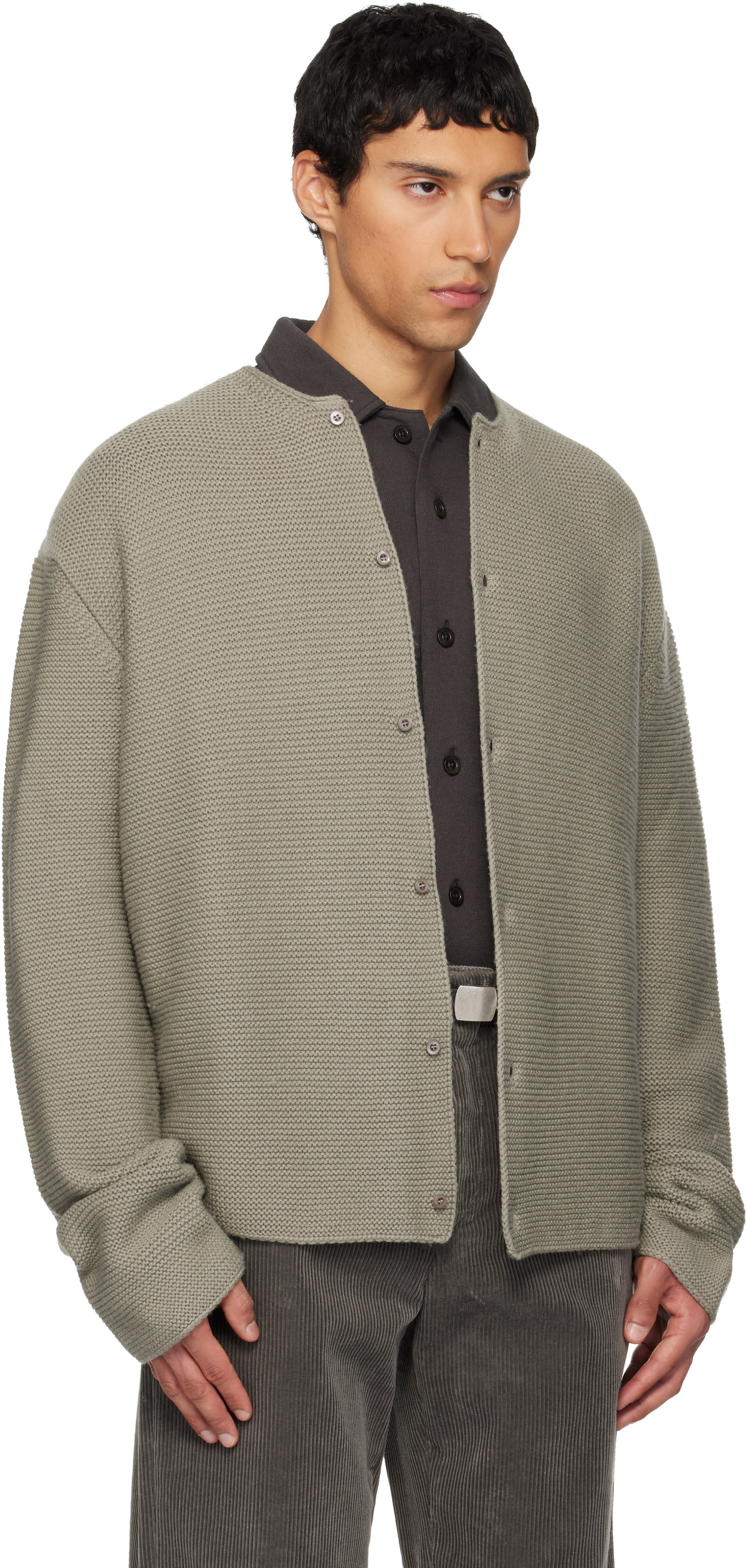 Rier Gray Tyrolean Cardigan