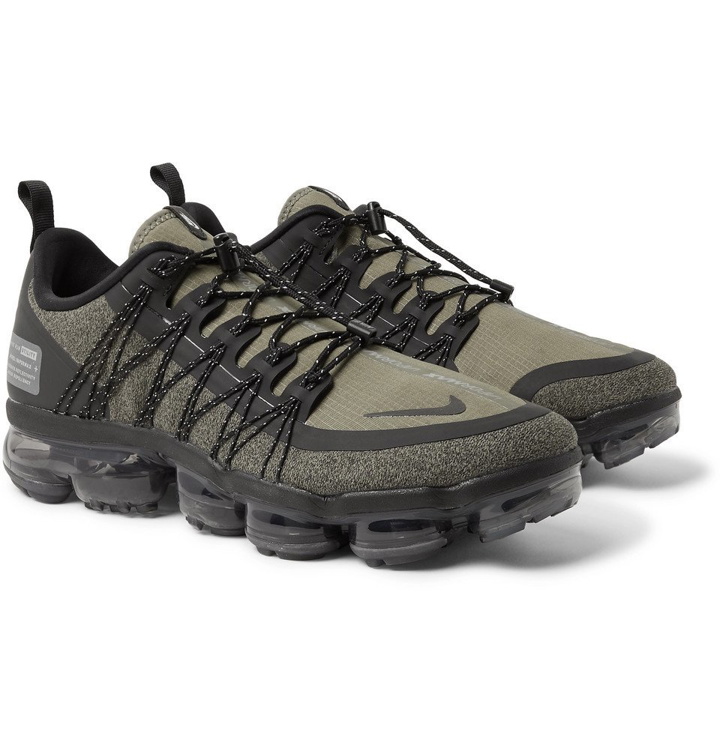Photo: Nike - Air Vapormax Run Utility Water-Repellent Sneakers - Men - Army green