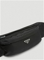 Nylon Belt Bag in Black