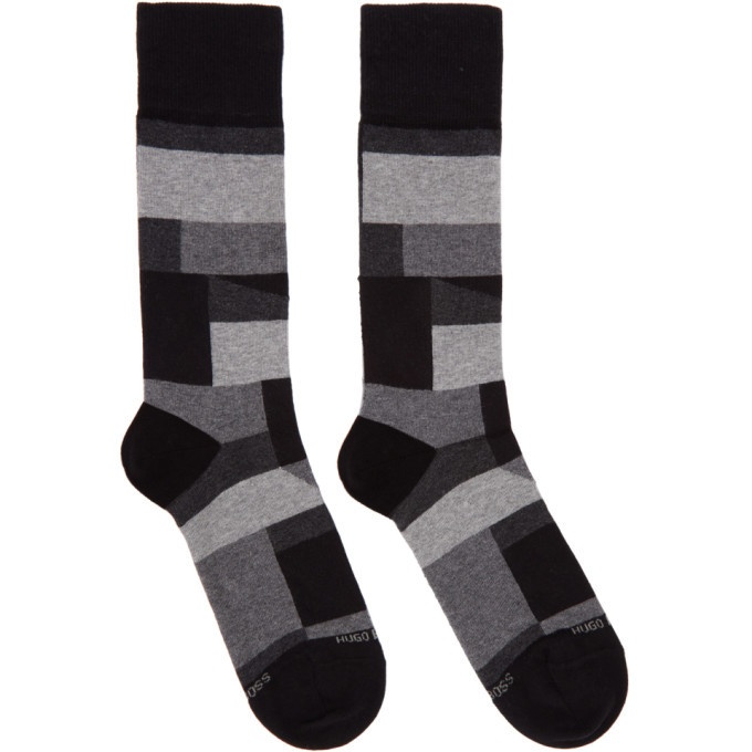 Photo: Boss Black RS Block Pattern Socks