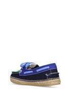 KENZO PARIS - 20mm Marine Cotton Boat Loafers