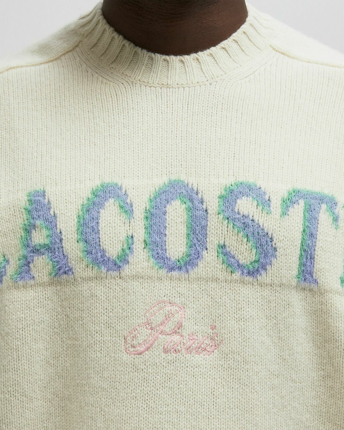 Lacoste SWEATERS White Mens Pullover