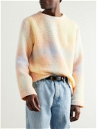 Séfr - Florence Printed Wool-Blend Sweater - Yellow