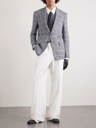 TOM FORD - Houndstooth Wool-Blend Blazer - Black