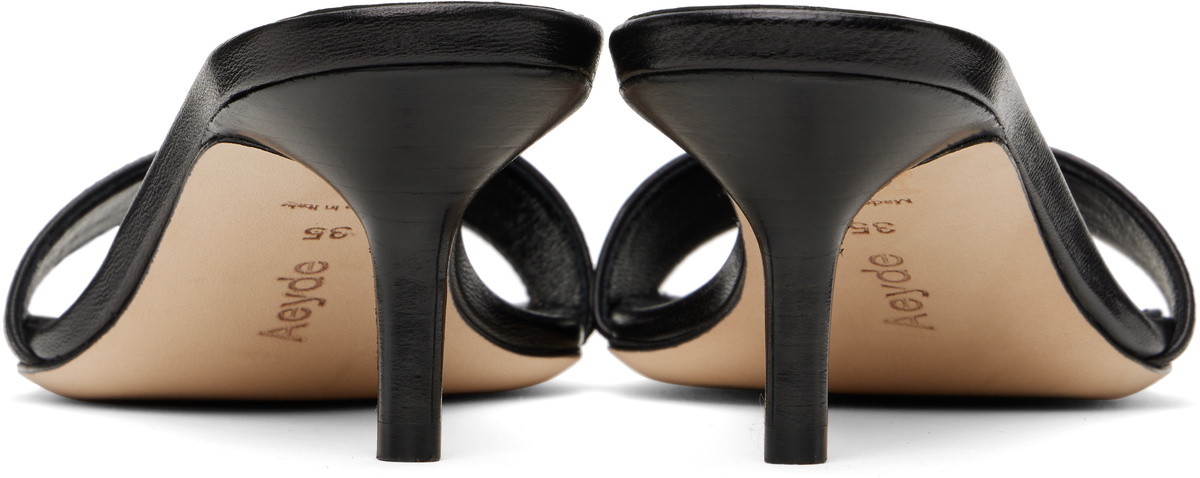 Aeyde Black Ilvy Leather Mules