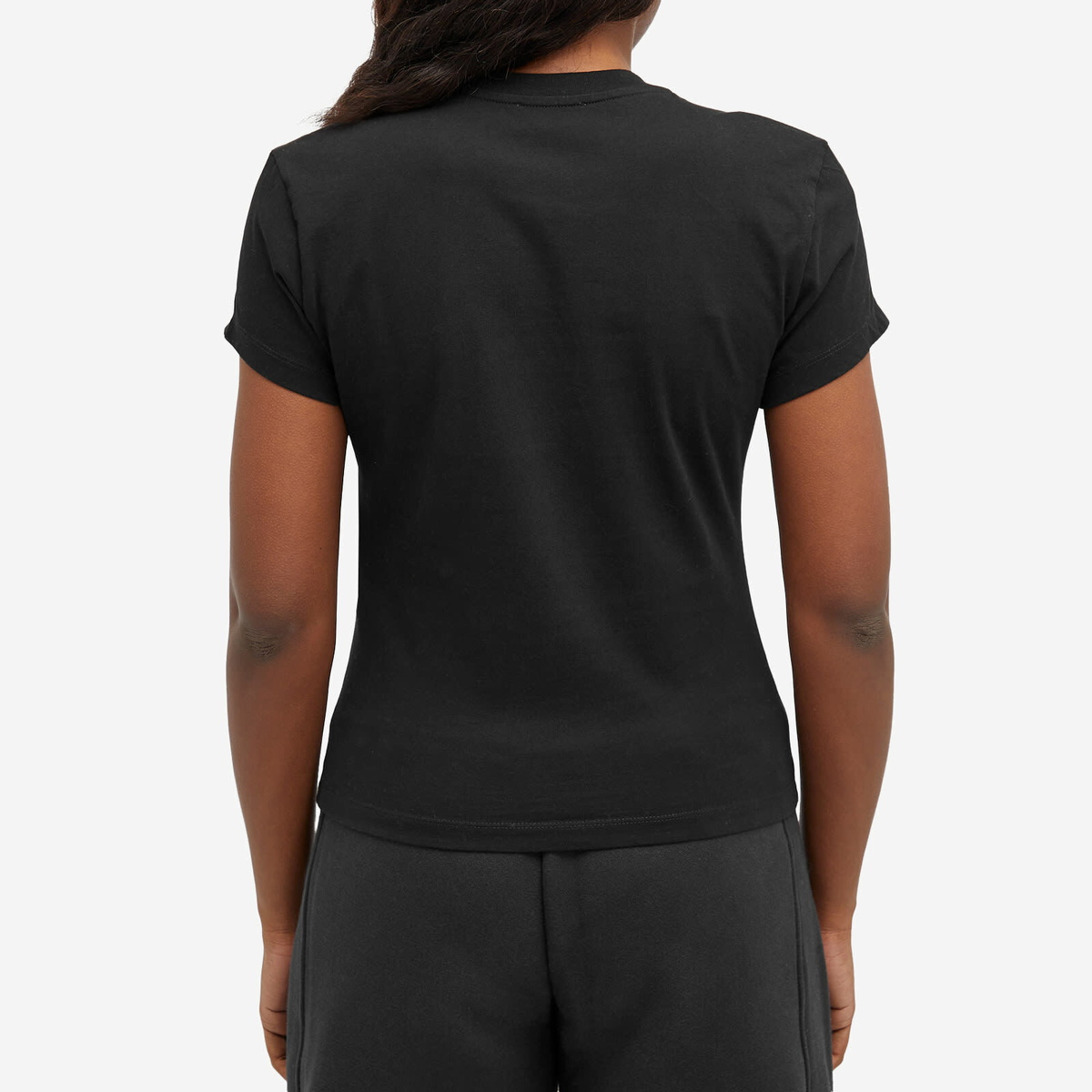Off-White Women's Quote Number Fitted T-Shirt in Black