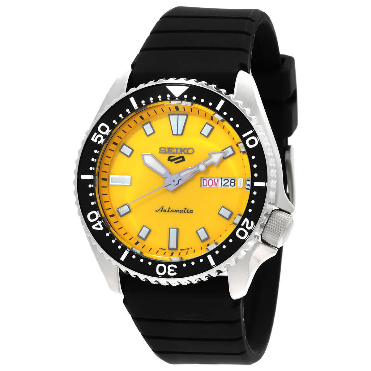 Seiko 5 Sports Automatic Yellow Dial Mens Watch SRPL87K1