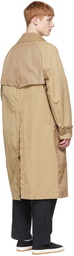 Comme des Garçons Homme Beige Cotton Coat