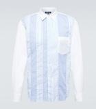 Comme des Garcons Homme Deux - Striped cotton poplin shirt