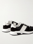 TOM FORD - Jagga Leather-Trimmed Nylon and Suede Sneakers - Black