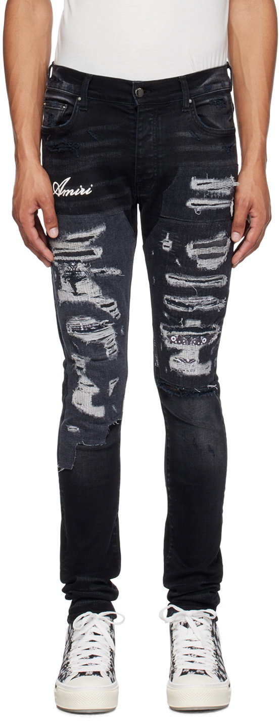 AMIRI Black Artisanal Jeans Amiri