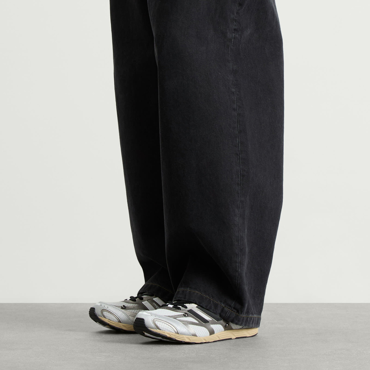 Adidas x SFTM Adizero Sneaker in Grey One/Core Black/Matte Silver