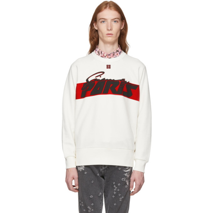 Photo: Givenchy Off-White Motocross Print Sweatshirt