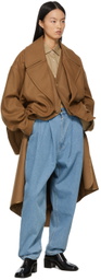 Hed Mayner Tan Wool Coat