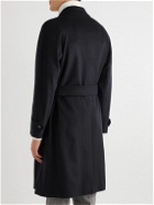 De Petrillo - Double-Breasted Virgin Wool and Cashmere-Blend Trench Coat - Blue