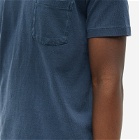 Velva Sheen Men's Pigment Dyed Pocket T-Shirt in Navy