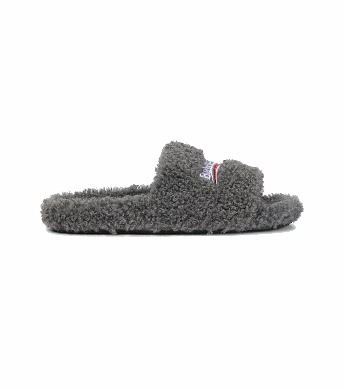 【Balenciaga】 Political Campaign Furryスライド Balenciaga - Political Campaign Furry slides Balenciaga