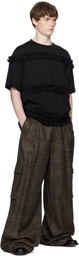Simone Rocha Black Ruffle Frill T-shirt