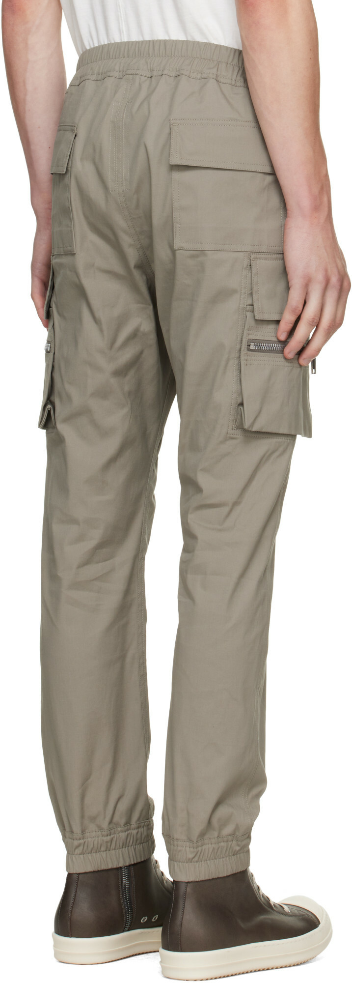Rick Owens Gray Tower Mastodon Cargo Pants