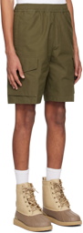 Stone Island Khaki Mock-Fly Shorts