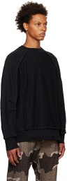 Undercover Black Paneled Sweatshirt