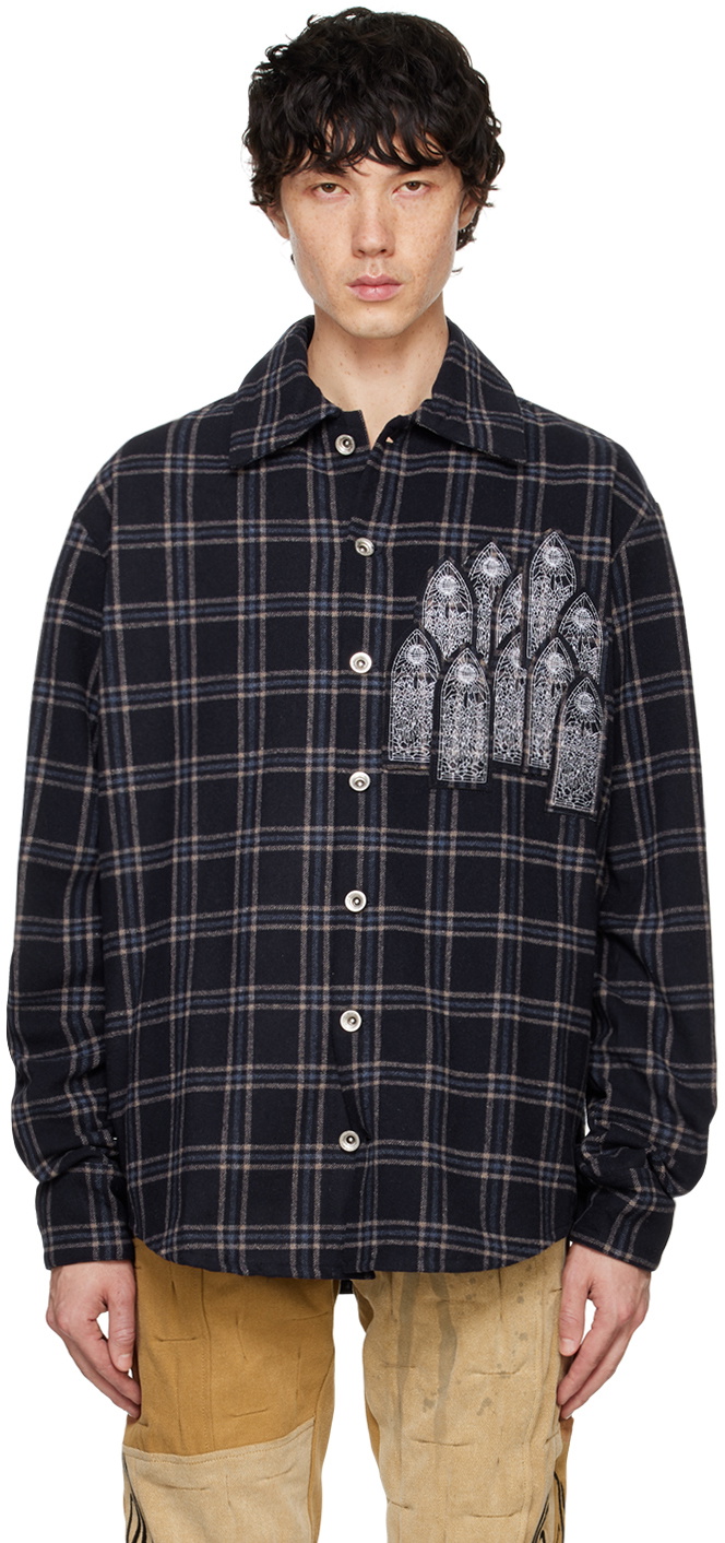 Who Decides War Blue Heavy Duty Flannel Shirt