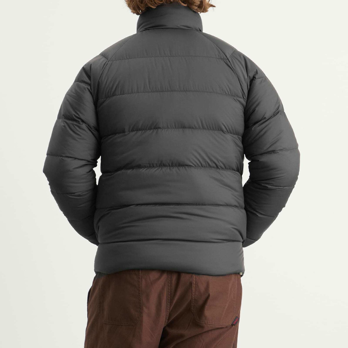 Patagonia Men's Reversible Silent Down Jacket in Black