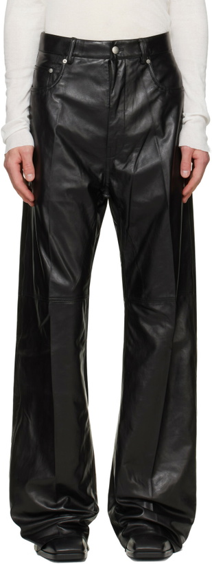 Photo: Rick Owens Black Tower Geth Leather Pants