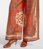 Zimmermann Mahon paisley silk palazzo pants