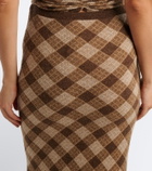 Aya Muse Kae plaid midi skirt
