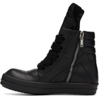 Rick Owens Black Tower Jumbolace Geobasket Sneakers