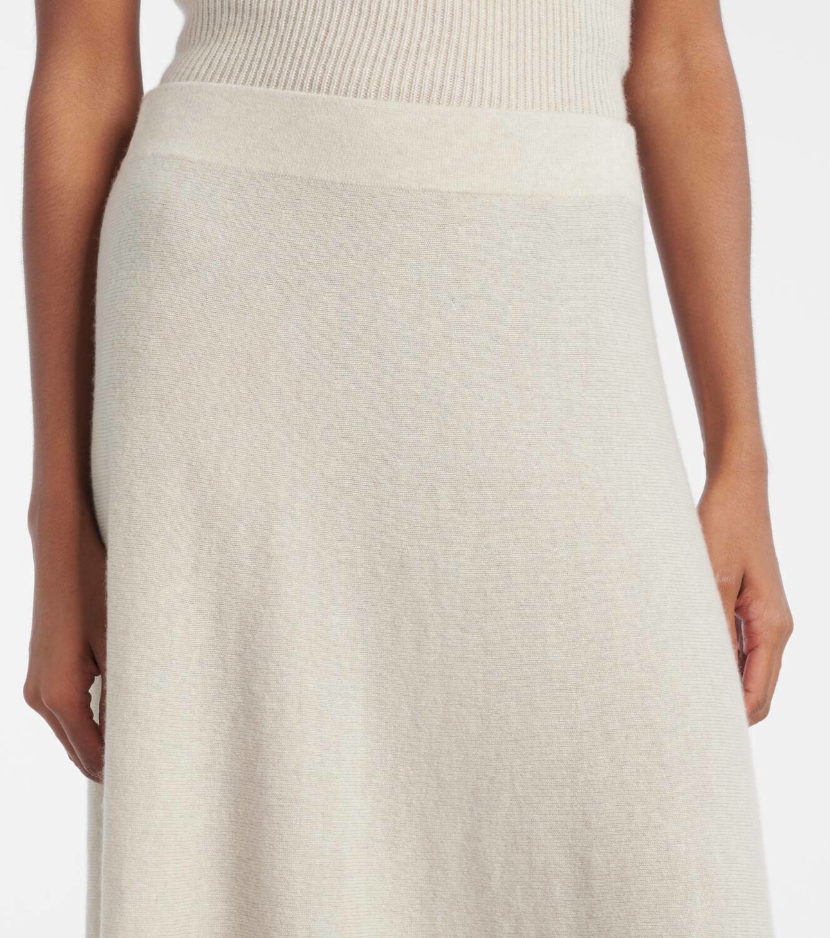 Lisa Yang Torie high-rise cashmere maxi skirt