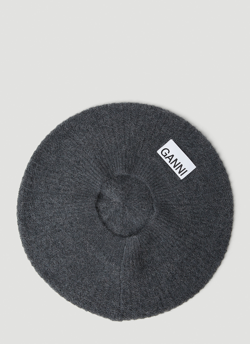 GANNI Logo Patch Beret GANNI
