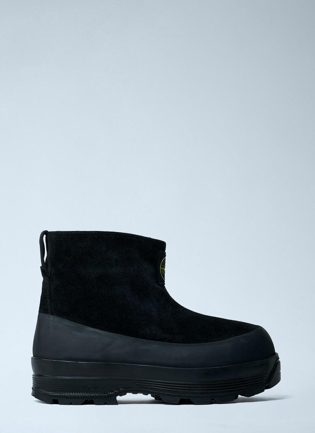 Stone Island Suede Logo Patch Boots