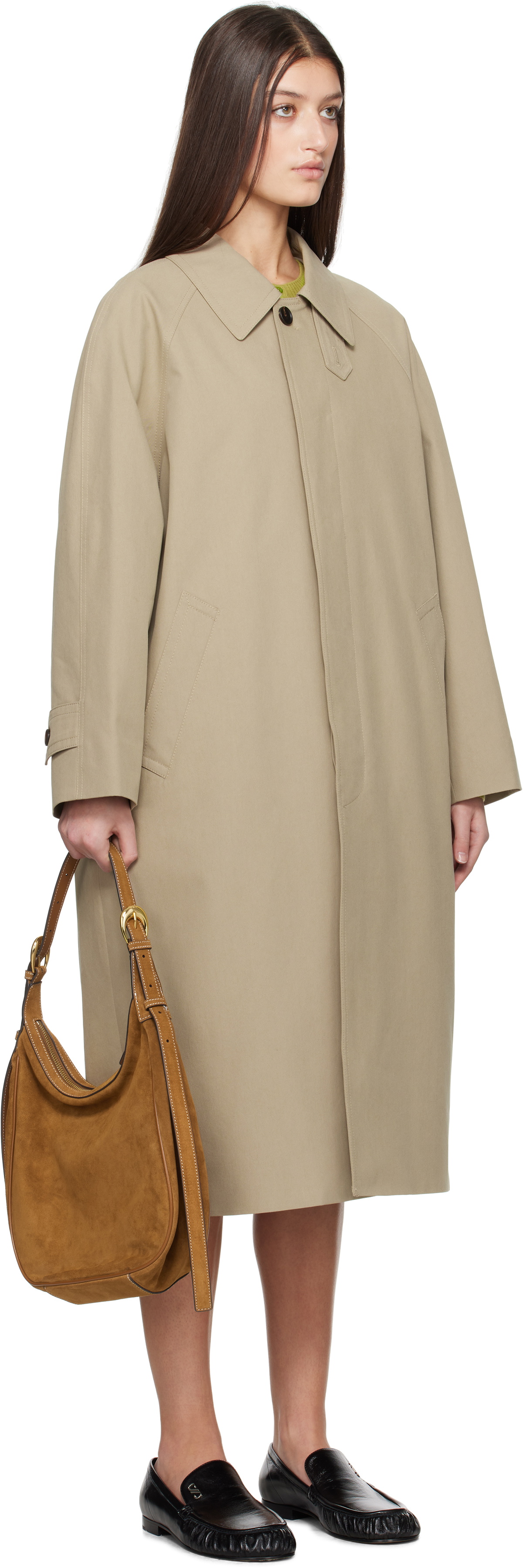 Dunst Beige Cotton Mac Coat Dunst