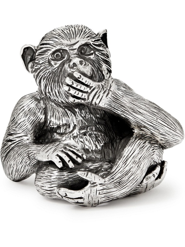 Photo: Buccellati - Speak-No-Evil Monkey Silver Ornament