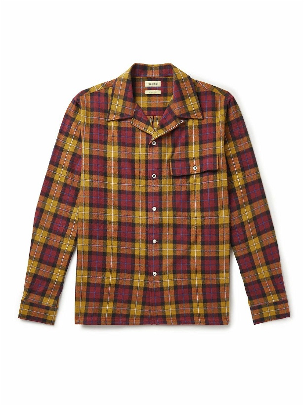 Photo: De Bonne Facture - Convertible-Collar Checked Cotton-Flannel Shirt - Multi