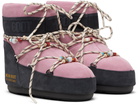 Guest in Residence Pink Moon Boot Edition Icon Low Beaded Suede Boots