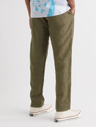 Vilebrequin - Panache Slim-Fit Slub Linen Trousers - Green