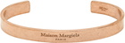 Maison Margiela Rose Gold Logo Cuff Bracelet